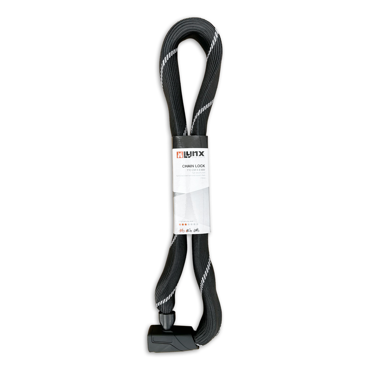 410325.110 LYNX Chain lock Bronx 110 cm x 8 mm