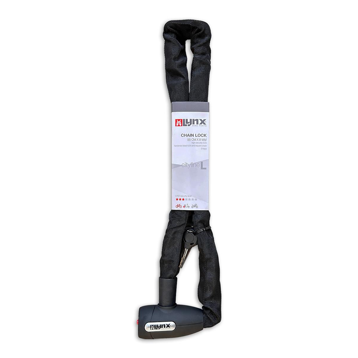 410330 LYNX Chain lock Cityline L 85 85 cm x 8 mm