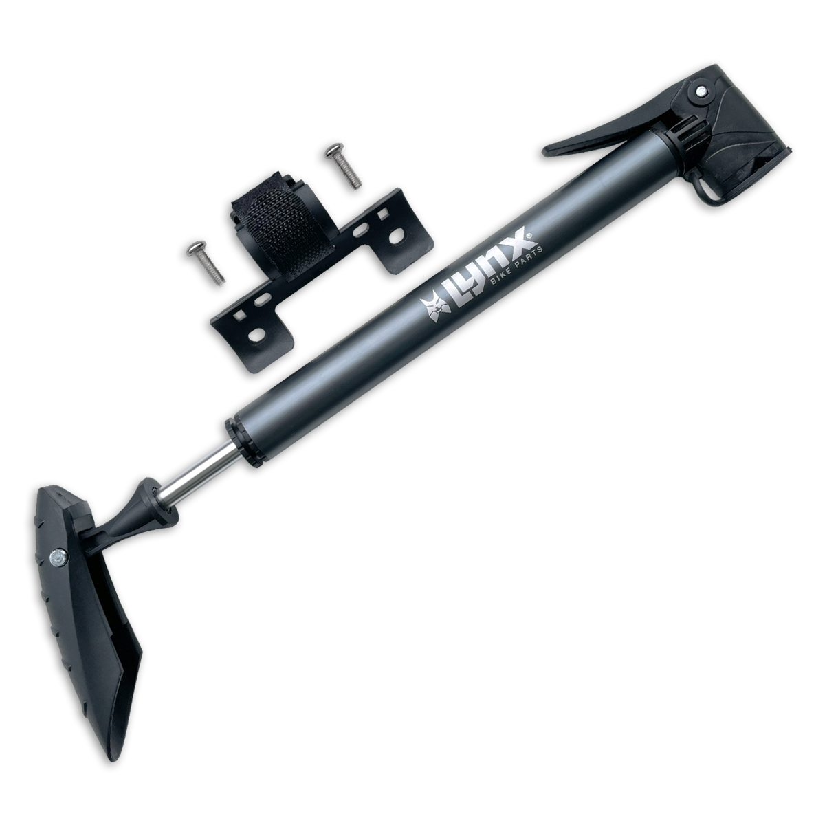 440220 LYNX Mini fietspomp Hurricane Lite 28 x 6.5 cm